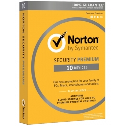 NORTON SECURITY PREMIUM 25GB 2022 PL 10 stanowisk/24mc- lic.elektroniczna
