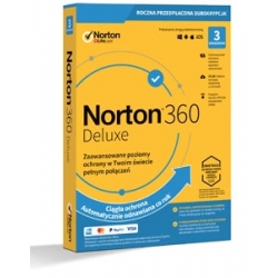 Norton 360 Deluxe PL (3 stanowiska, 12 miesięcy) - odnowienie, wersja elektroniczna