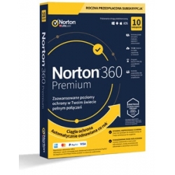 Norton 360 Premium PL (10 stanowisk, 12 miesięcy) - wersja elektroniczna